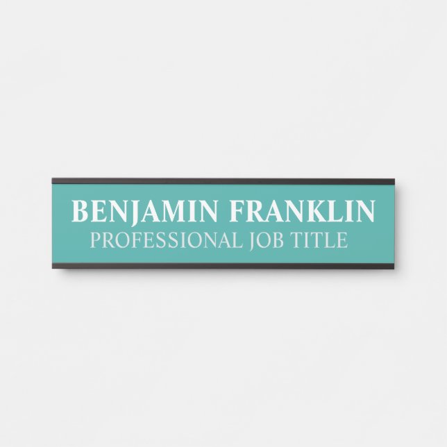 Plaque de nom de porte de bureau professionnel mod (Devant)