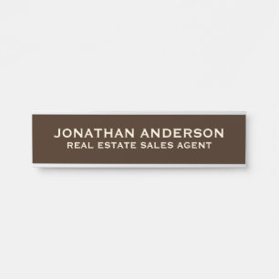 Plaque de nom de porte de bureau professionnel mod