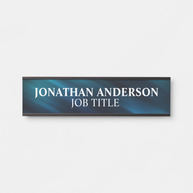 Plaque de nom de porte de bureau professionnel mod (Devant)