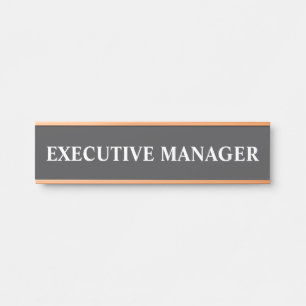 Plaque de nom de porte de bureau professionnel mod