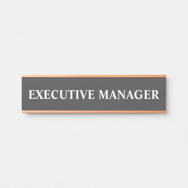 Plaque de nom de porte de bureau professionnel mod (Devant)
