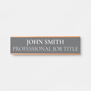 Plaque de nom de porte de bureau professionnel mod