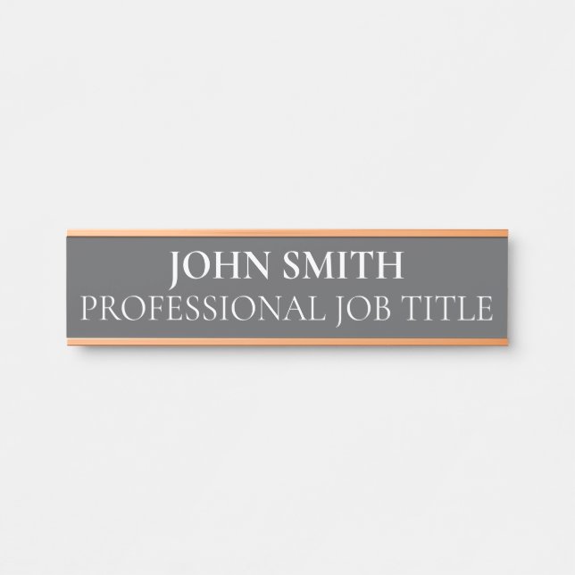 Plaque de nom de porte de bureau professionnel mod (Devant)