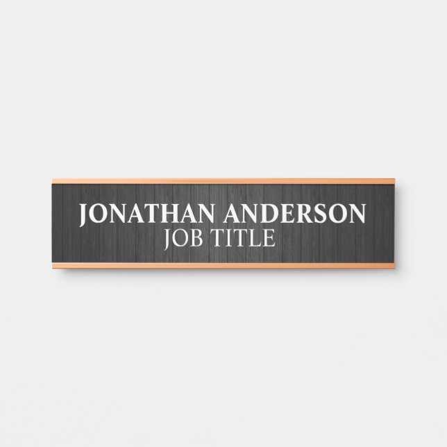 Plaque de nom de porte de bureau professionnel mod (Devant)