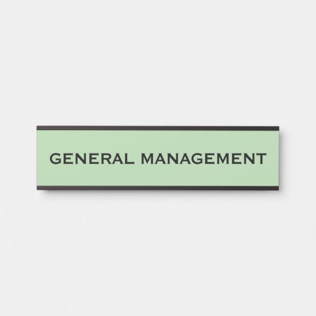 Plaque de nom de porte de bureau professionnel mod (Devant)