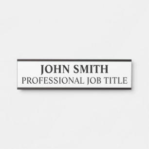 Plaque de nom de porte de bureau professionnel mod