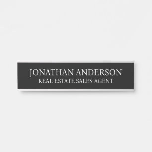 Plaque de nom de porte de bureau professionnel mod