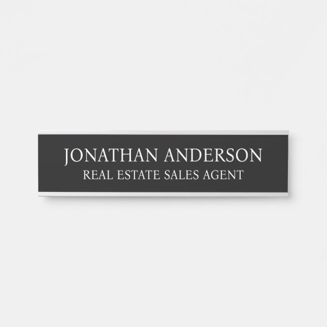 Plaque de nom de porte de bureau professionnel mod (Devant)