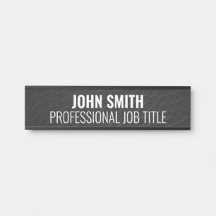 Plaque de nom de porte de bureau professionnel mod