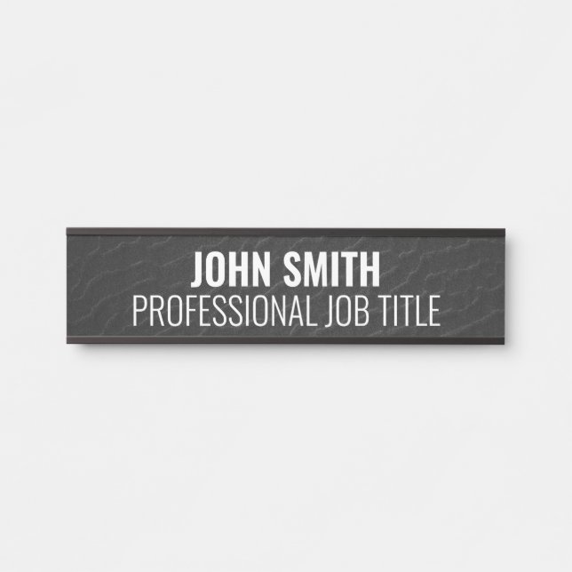 Plaque de nom de porte de bureau professionnel mod (Devant)