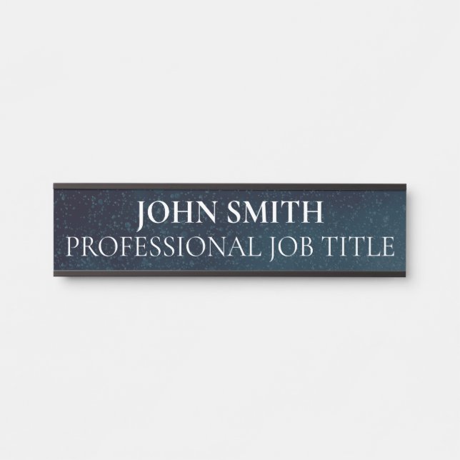Plaque de nom de porte de bureau professionnel mod (Devant)