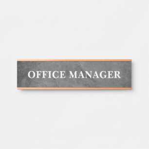 Plaque de nom de porte de bureau professionnel mod