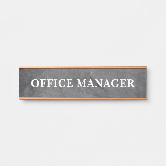 Plaque de nom de porte de bureau professionnel mod (Devant)