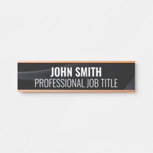 Plaque de nom de porte de bureau professionnel mod