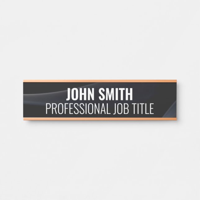 Plaque de nom de porte de bureau professionnel mod (Devant)