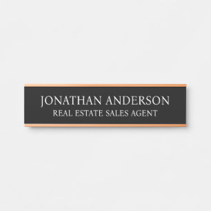Plaque de nom de porte de bureau professionnel mod