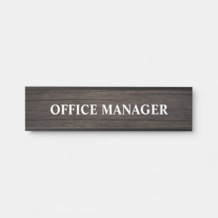 Plaque de nom de porte de bureau professionnel mod