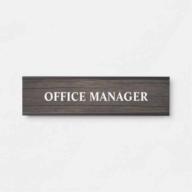 Plaque de nom de porte de bureau professionnel mod (Devant)