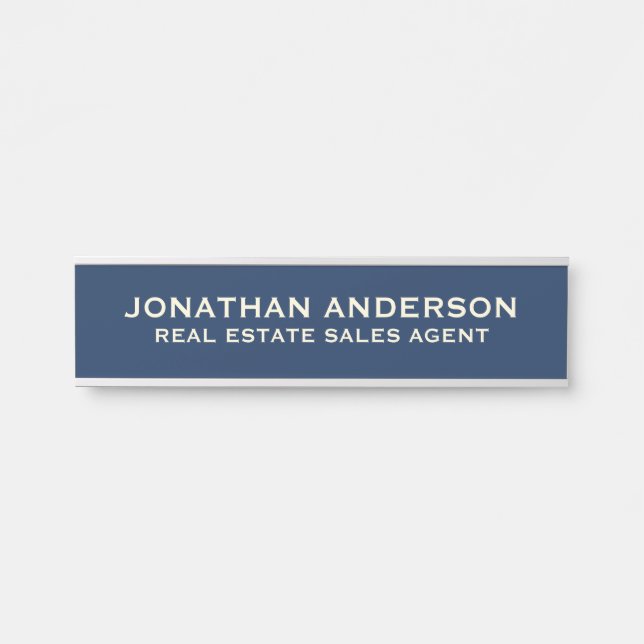 Plaque de nom de porte de bureau professionnel mod (Devant)