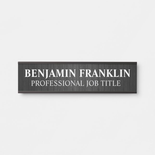 Plaque de nom de porte de bureau professionnel mod (Devant)