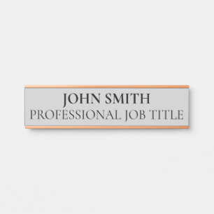 Plaque de nom de porte de bureau professionnel mod