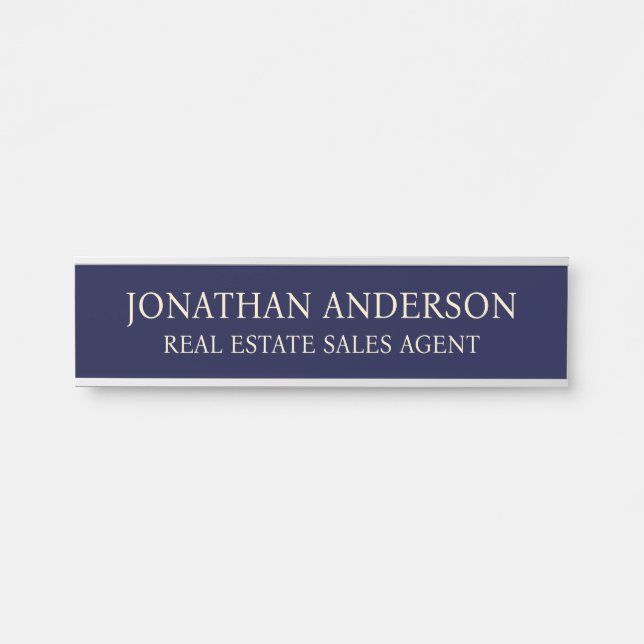 Plaque de nom de porte de bureau professionnel mod (Devant)