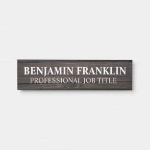 Plaque de nom de porte de bureau professionnel mod