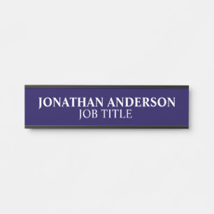 Plaque de nom de porte de bureau professionnel mod