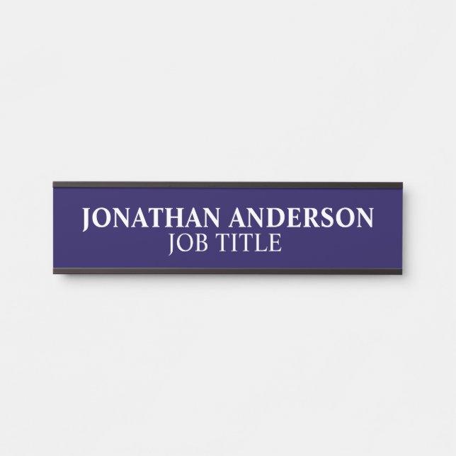 Plaque de nom de porte de bureau professionnel mod (Devant)