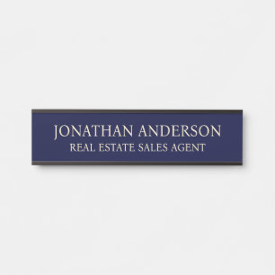 Plaque de nom de porte de bureau professionnel mod