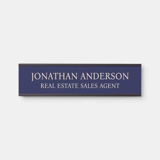 Plaque de nom de porte de bureau professionnel mod (Devant)