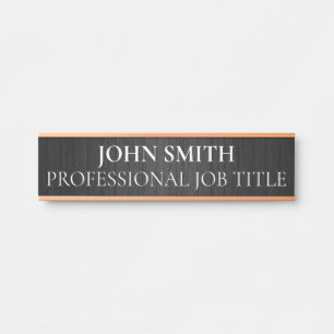Plaque de nom de porte de bureau professionnel mod