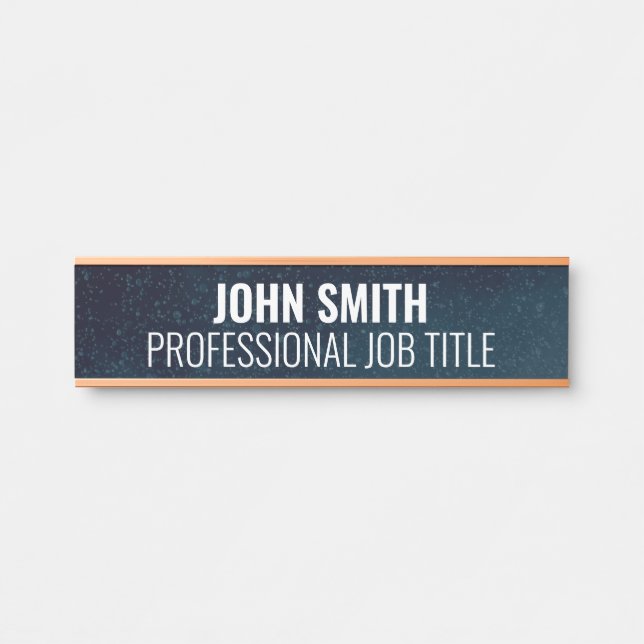 Plaque de nom de porte de bureau professionnel mod (Devant)