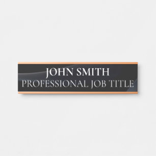 Plaque de nom de porte de bureau professionnel mod