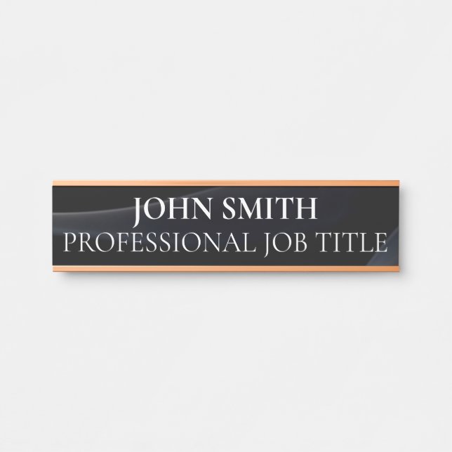 Plaque de nom de porte de bureau professionnel mod (Devant)