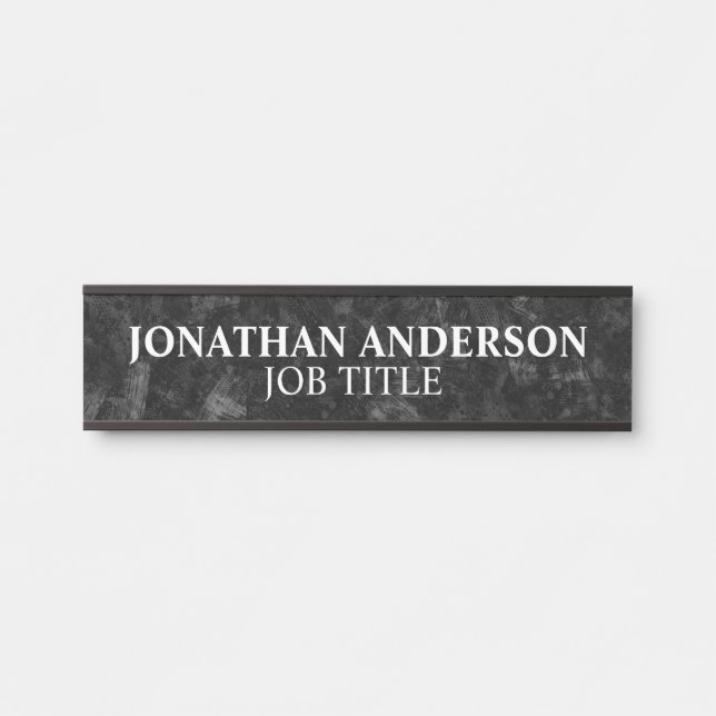Plaque de nom de porte de bureau professionnel mod (Devant)