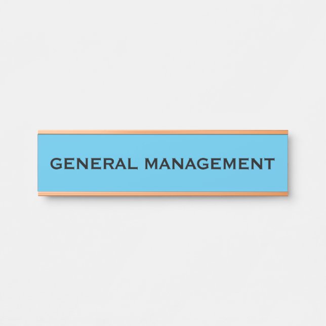 Plaque de nom de porte de bureau professionnel mod (Devant)
