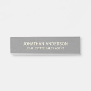 Plaque de nom de porte de bureau professionnel mod