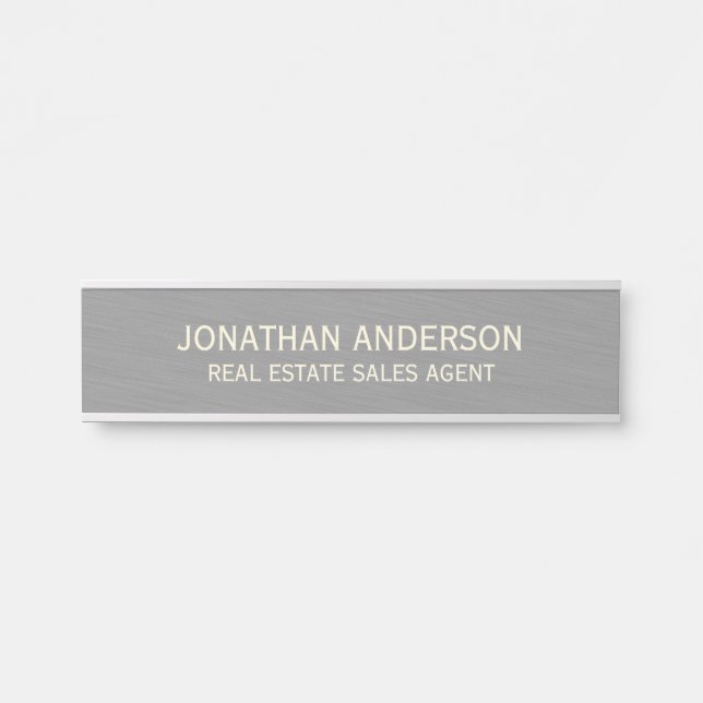 Plaque de nom de porte de bureau professionnel mod (Devant)