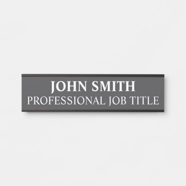 Plaque de nom de porte de bureau professionnel mod (Devant)