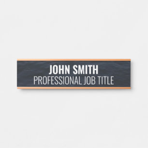 Plaque de nom de porte de bureau professionnel mod