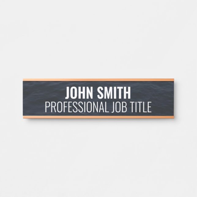 Plaque de nom de porte de bureau professionnel mod (Devant)
