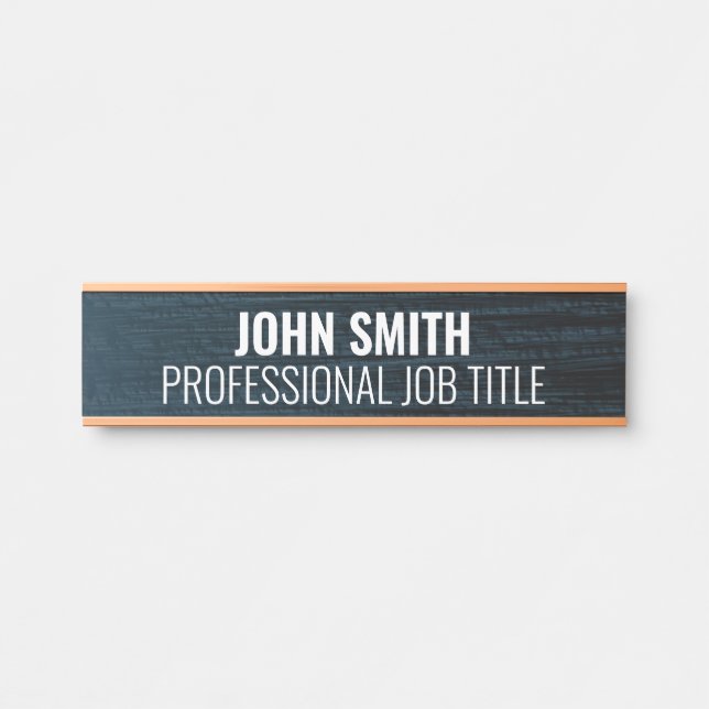 Plaque de nom de porte de bureau professionnel mod (Devant)