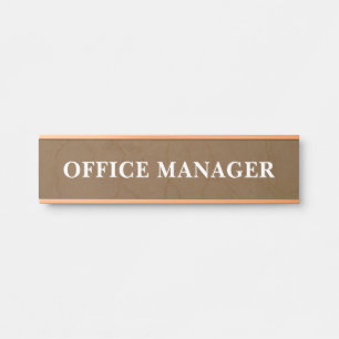 Plaque de nom de porte de bureau professionnel mod