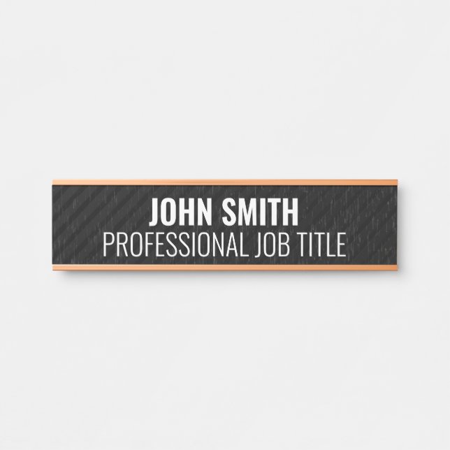 Plaque de nom de porte de bureau professionnel mod (Devant)