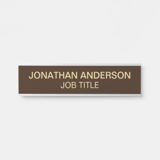 Plaque de nom de porte de bureau professionnel mod
