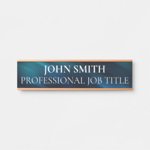 Plaque de nom de porte de bureau professionnel mod