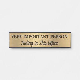 Plaque de nom de porte suspendue pour personne trè