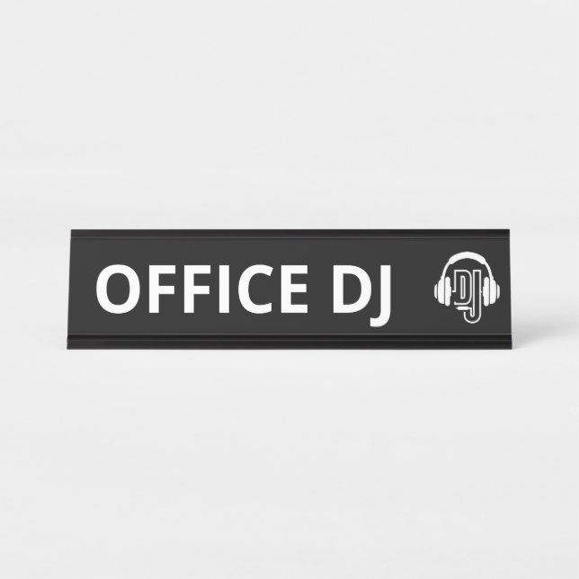 Plaque de nom DJ Office (Devant)