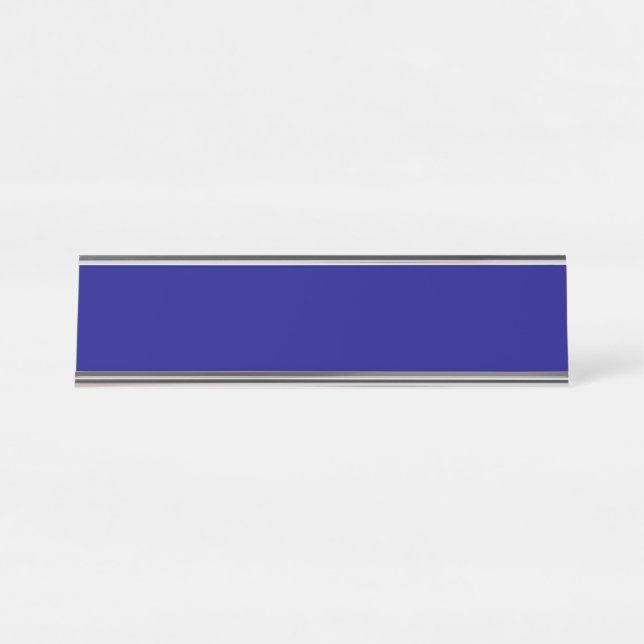 Plaque de nom du bureau bleu de la Marine (Devant)